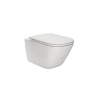 Miska wisząca WC Roca Gap Square rimless z deską duraplastową, wolnoopadającą slim