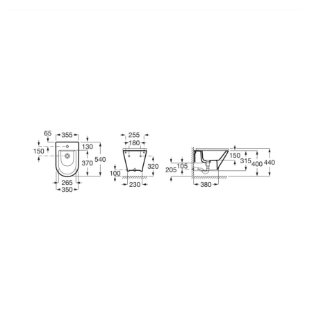 Bidet podwieszany Roca Gap Round