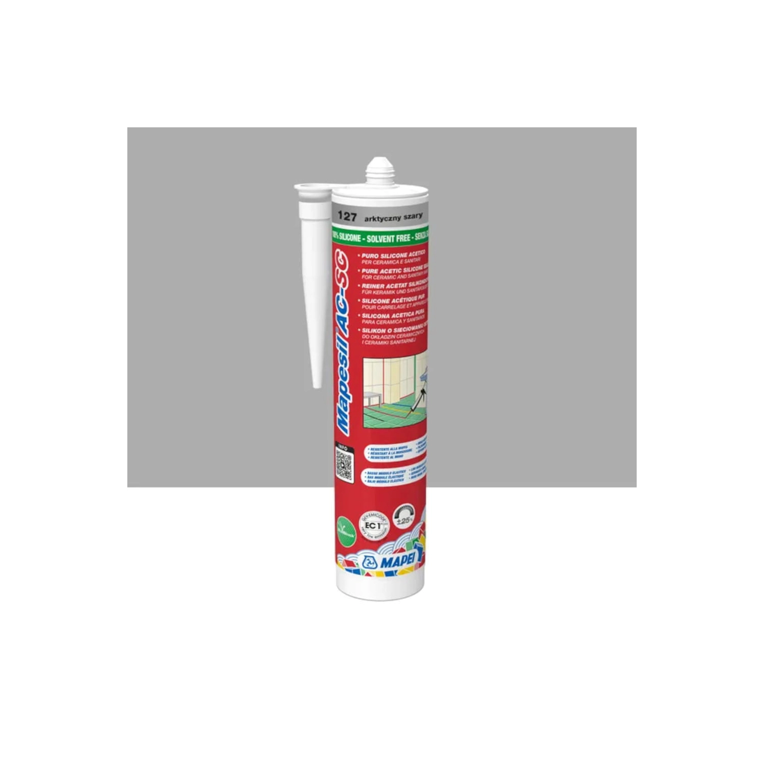 Mapei Silikon AC 127 arktyczny szary
