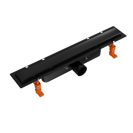 Odpływ liniowy rynna metalowa Real Plus Duo czarny 500
