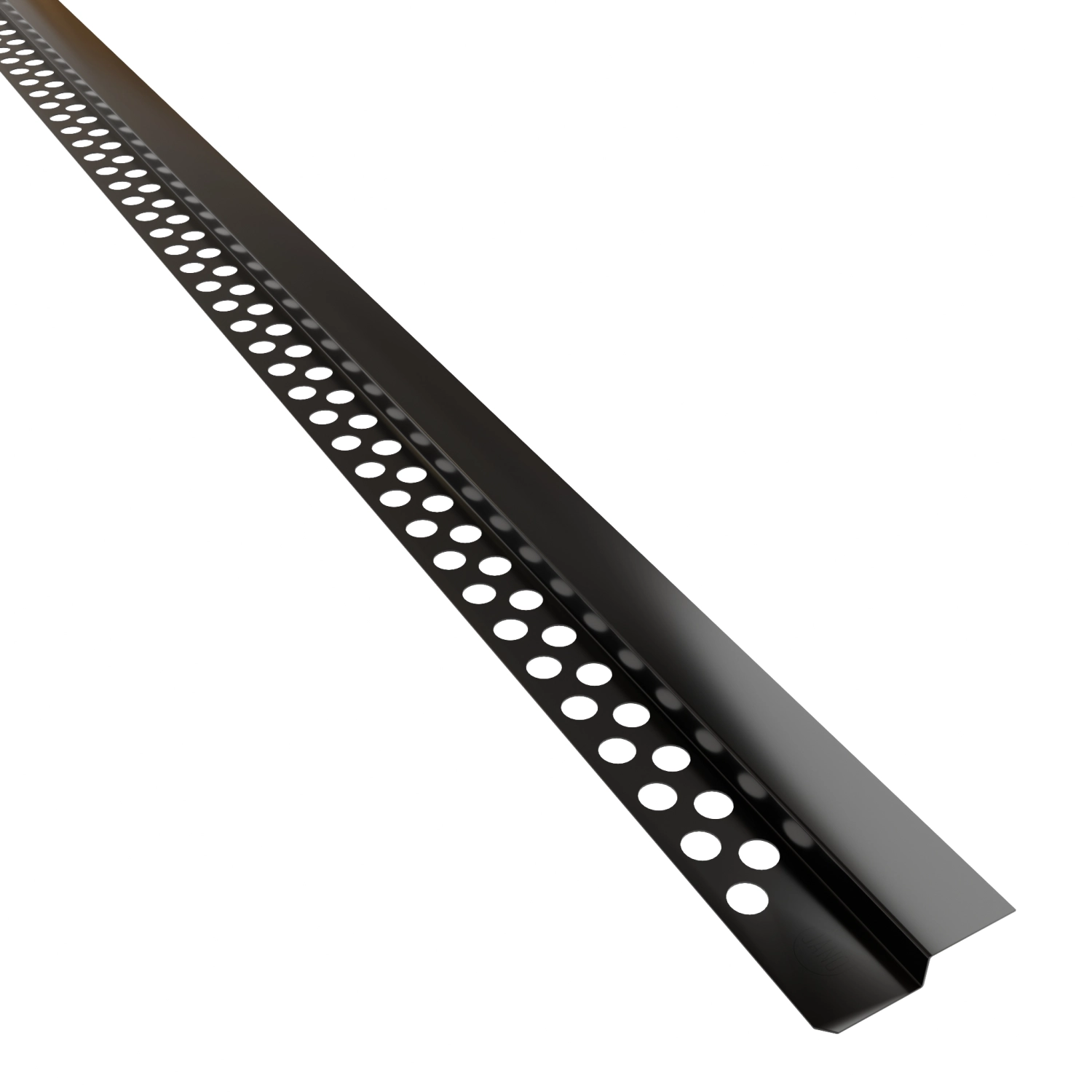 Listwa prysznicowa czołowa przyścienna JANO 120 cm czarna