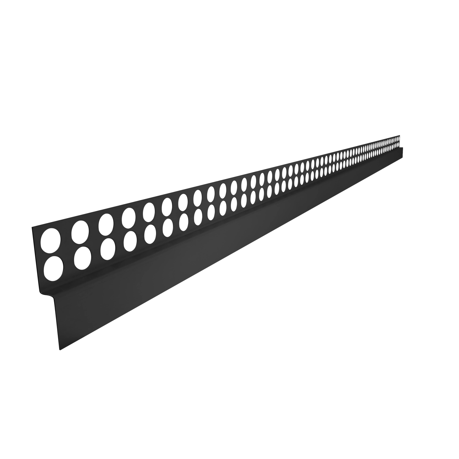 Listwa prysznicowa czołowa przyścienna JANO 130 cm czarna