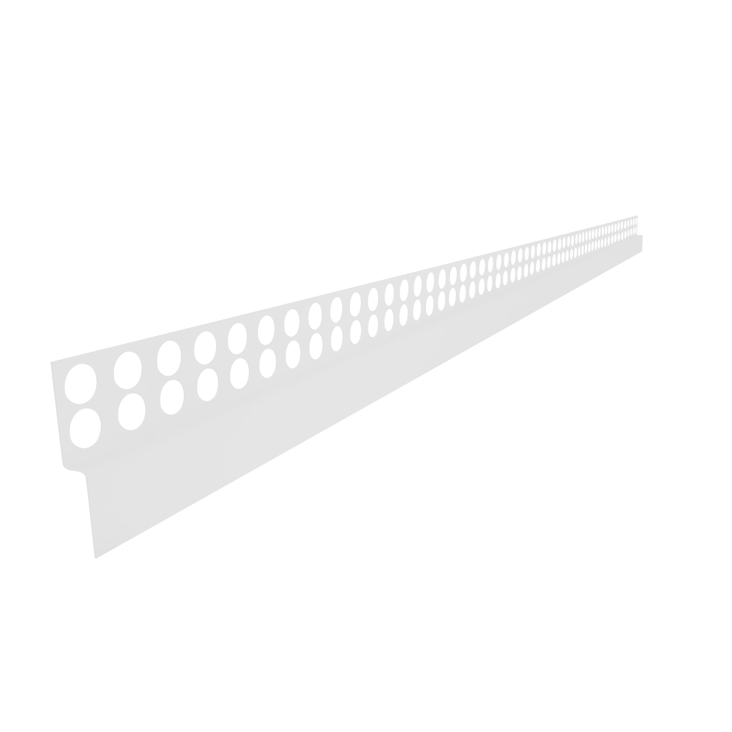 Listwa prysznicowa czołowa przyścienna JANO 130 cm biała