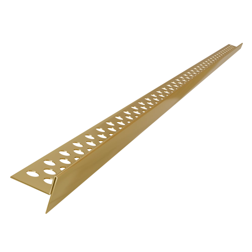 Listwa prysznicowa spadkowa przyszybowa JANO 120 cm prawa złota połysk