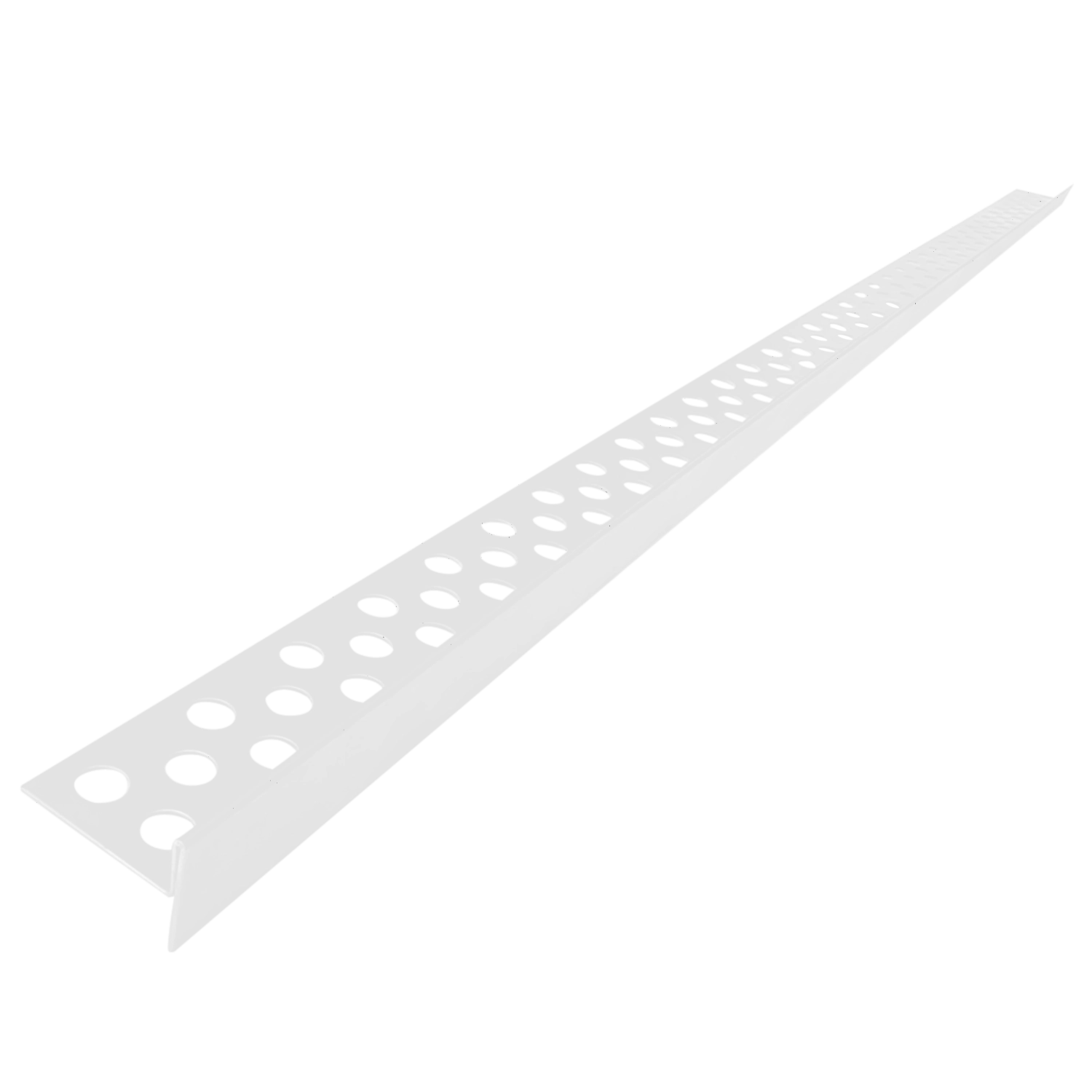 Listwa prysznicowa spadkowa przyszybowa JANO 130 cm prawa biała