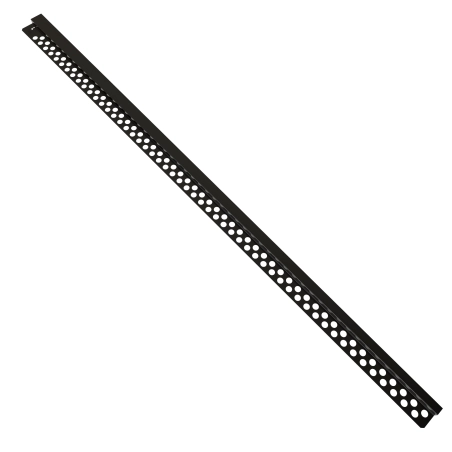 Listwa prysznicowa spadkowa przyścienna JANO 120 cm lewa czarna