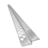 Listwa prysznicowa spadkowa przyścienna JANO 140 cm prawa srebrna