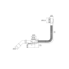 Syfon do wanny GERMAN LINE + korek automatyczny czarny