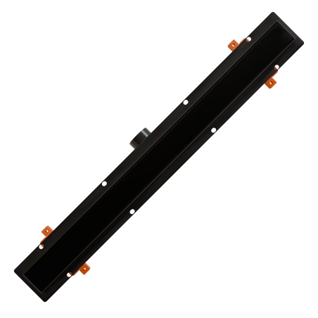 Odpływ liniowy JANO czarny Monolith Duo 700 mm metalowy