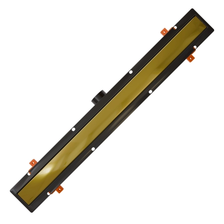 Odpływ liniowy JANO czarno złoty Monolith Duo 800 mm metalowy