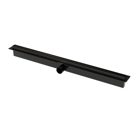 Odpływ liniowy JANO czarny Real Slim 650 mm
