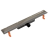 Odpływ liniowy JANO srebrny Real Plus Duo 700 mm