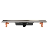 Odpływ liniowy JANO srebrny Real Plus Duo 700 mm
