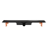 Odpływ liniowy JANO czarny Real Plus Duo 800 mm