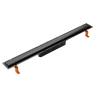 Odpływ liniowy JANO czarny Real Plus Duo 900 mm