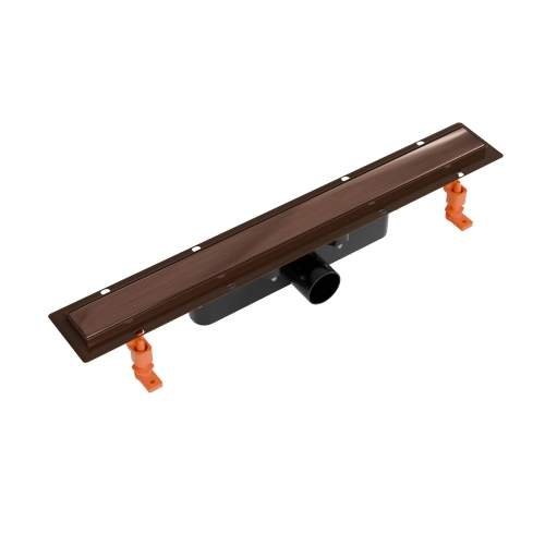 Odpływ liniowy GERMAN LINE retro miedź Real Plus 600 mm