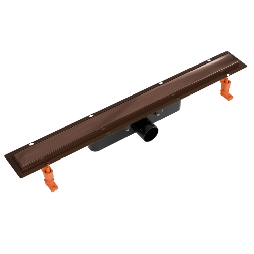 Odpływ liniowy GERMAN LINE retro miedź Real Plus 700 mm