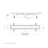 Odpływ liniowy GERMAN LINE retro miedź Real Plus 900 mm