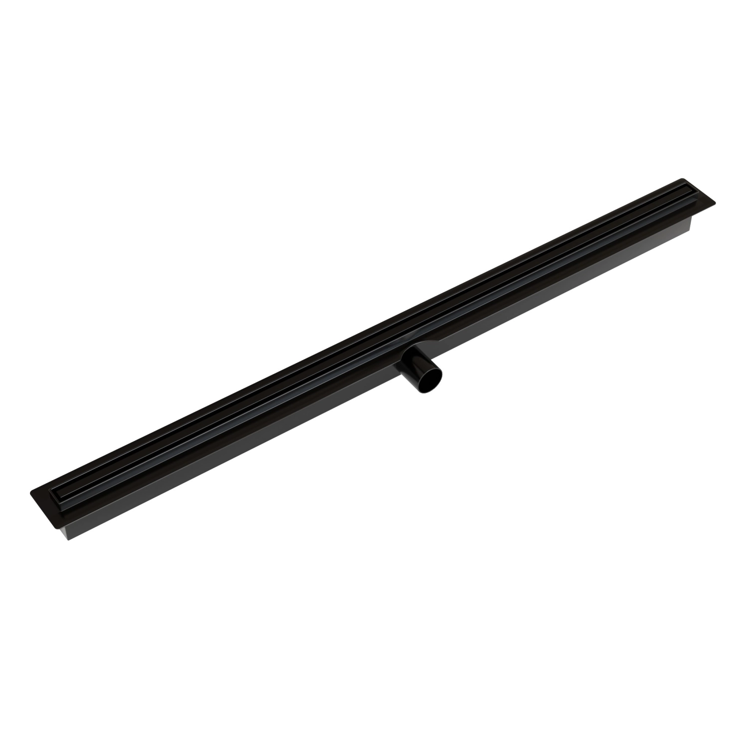 Odpływ liniowy JANO czarny Real Slim 850 mm