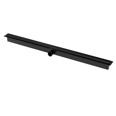 Odpływ liniowy JANO czarny Real Slim 850 mm
