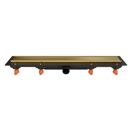 Odpływ liniowy JANO złoty szczotkowany Drain Pro Line Duo 650 mm