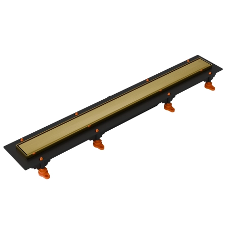 Odpływ liniowy JANO złoty szczotkowany Drain Pro Line Duo 750 mm