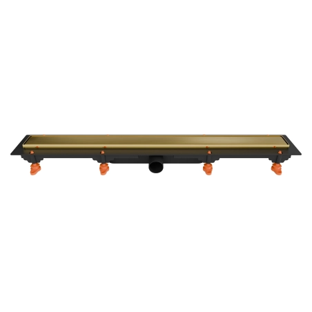 Odpływ liniowy JANO złoty szczotkowany Drain Pro Line Duo 750 mm
