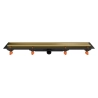 Odpływ liniowy JANO złoty szczotkowany Drain Pro Line Duo 750 mm