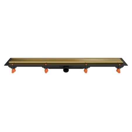 Odpływ liniowy JANO złoty szczotkowany Drain Pro Line Duo 850 mm