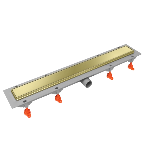 Odpływ liniowy GERMAN LINE złoty połysk Prestige Duo 750 mm