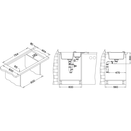 Zlewozmywak granital 1,5 komorowy ALVEUS kol.55 beż z syfonem ROCK 70