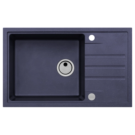 Zlewozmywak granital 1 komorowy z ociekaczem ALVEUS twilight 05 z syfonem manualnym Intermezzo 130