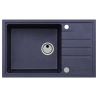 Zlewozmywak granital 1 komorowy z ociekaczem ALVEUS twilight 05 z syfonem manualnym Intermezzo 130