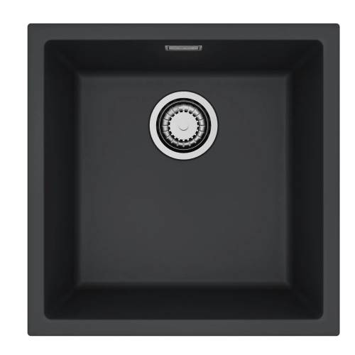 Zlewozmywak granital 1 komorowy ALVEUS G90 Deep Black z syfonem sat. OMNI 20