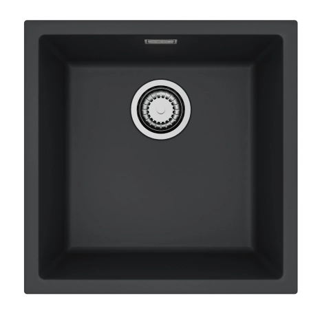 Zlewozmywak granital 1 komorowy ALVEUS G90 Deep Black z syfonem sat. OMNI 20