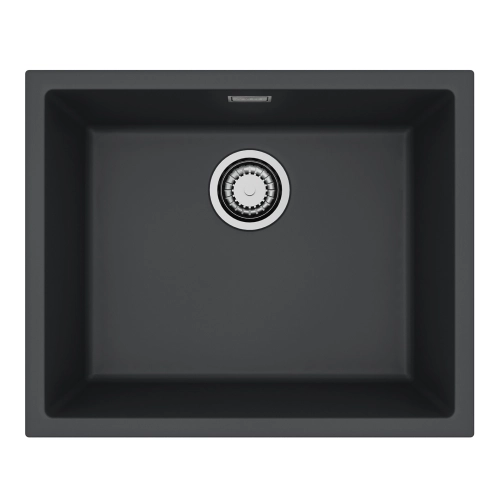Zlewozmywak granital 1 komorowy ALVEUS G90 Deep Black z syfonem sat. OMNI 30