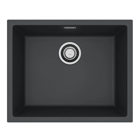 Zlewozmywak granital 1 komorowy ALVEUS G90 Deep Black z syfonem sat. OMNI 30