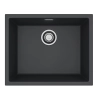 Zlewozmywak granital 1 komorowy ALVEUS G90 Deep Black z syfonem sat. OMNI 30
