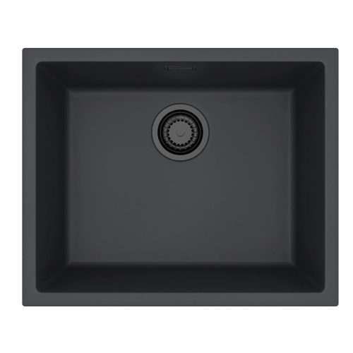 Zlewozmywak granital 1 komorowy ALVEUS G90 Black Edition z syfonem Black OMNI 30