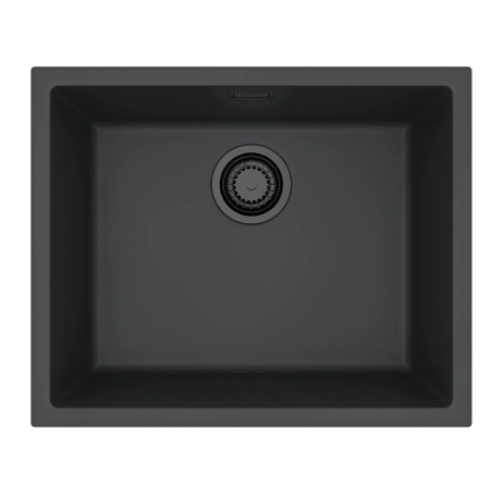 Zlewozmywak granital 1 komorowy ALVEUS G90 Black Edition z syfonem Black OMNI 30