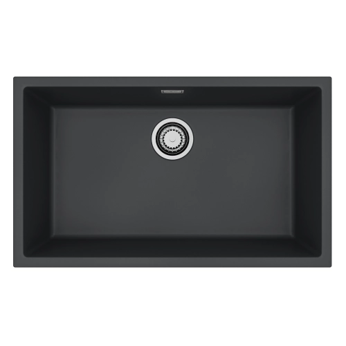 Zlewozmywak granital 1 komorowy ALVEUS G90 Deep Black z syfonem sat. OMNI 40