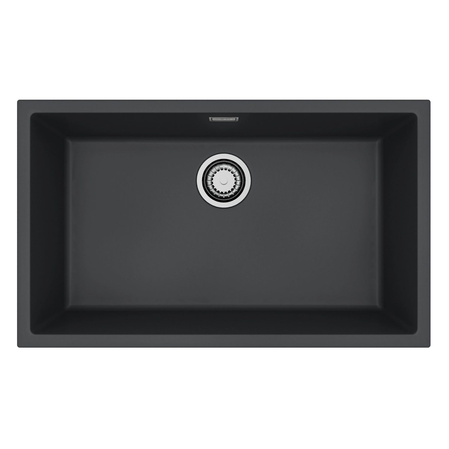 Zlewozmywak granital 1 komorowy ALVEUS G90 Deep Black z syfonem sat. OMNI 40