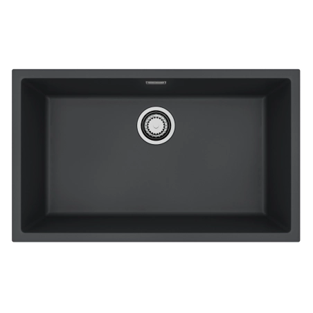 Zlewozmywak granital 1 komorowy ALVEUS G90 Deep Black z syfonem sat. OMNI 40