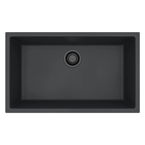 Zlewozmywak granital 1 komorowy ALVEUS G90 Black Edition z syfonem Black OMNI 40