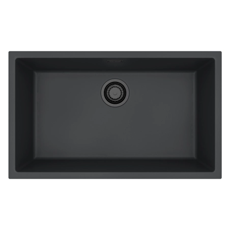 Zlewozmywak granital 1 komorowy ALVEUS G90 Black Edition z syfonem Black OMNI 40