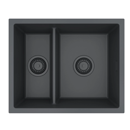 Zlewozmywak granital 1,5 komorowy ALVEUS G90 Black Edition z syfonem Black OMNI 50