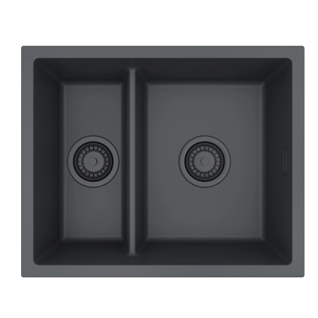 Zlewozmywak granital 1,5 komorowy ALVEUS G90 Black Edition z syfonem Black OMNI 50
