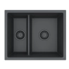 Zlewozmywak granital 1,5 komorowy ALVEUS G90 Black Edition z syfonem Black OMNI 50