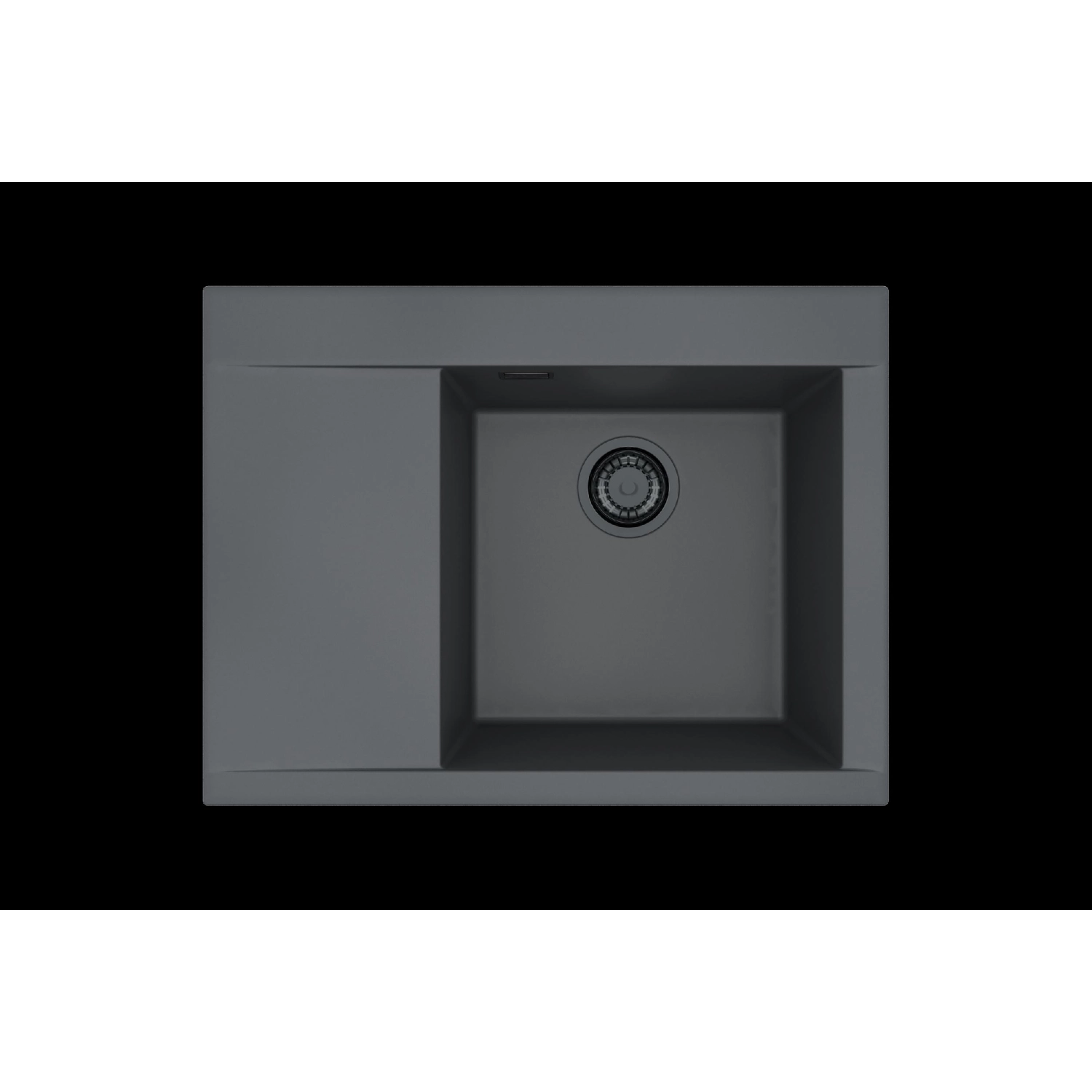 Zlewozmywak granital 1 komorowy z ociekaczem prawy ALVEUS kol.90 A90-BLACK EDITION PURE-G 60 P