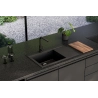 Zlewozmywak granital 1 komorowy z ociekaczem prawy ALVEUS kol.91 A91-ciemny carbon PURE-G 70 P